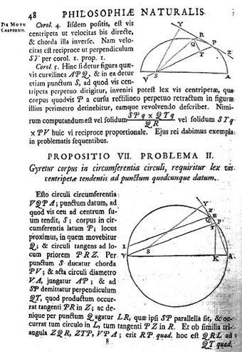 Sir Isaac Newton 1642 - 1727
Pagina uit de ‘Principa’, 1726 
Svdmolen 2004 wikipedia.org