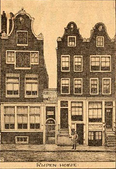 Ingang Rijpenhofje 1737, 
Gerrit Postma, Stadsarchief Amsterdam