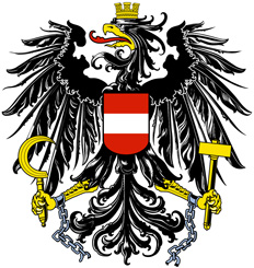 Bundesadler, Staatswappen von Österreich,
1920 eingeführt, 1934 abgeschafft, 
1945 modifiziert und wieder eingeführt. 
Bundesministerium für Landesverteidigung.
Alphathon 2013 commons.wikimedia