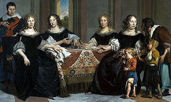 Adriaen Backer 1635 - 1684. 
Regentessen van het Burgerweeshuis, Amsterdam 1683. 
Jane023 2009 commons.wikimedia