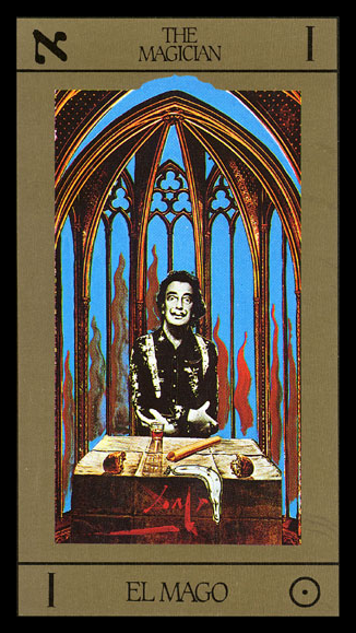 Salvador Dalí 1904 - 1989.
Zelfportret als ‘De Magier’ van de tarot.
alchemicalarchives.nl 2011