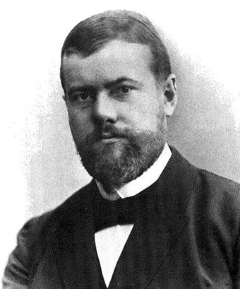 Maximilian Carl Emil Weber 1864 - 1920
Duits econoom, geschiedkundige, rechtsgeleerde
en medegrondlegger van de sociologie. Foto 1894
Kelson 2005 commons.wikimedia Maximilian Carl Emil Weber 1864 - 1920
Duits econoom, geschiedkundige, rechtsgeleerde
en medegrondlegger van de sociologie. Foto 1894
Kelson 2005 commons.wikimedia