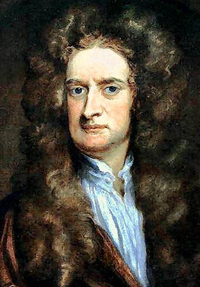Sir Godfrey Kneller 1646 - 1723	
'Sir Isaac Newton' 1702
Olie op doek, 76 × 62 cm
National Portrait Gallery Londen
Globalphilosophy commons.wikimedia