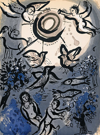 Marc Chagall 1887 - 1985
Creation 1960
Kleuren litografie ongesigneerd 35 x 25 cm
Joods Historisch Museum Amsterdam 1994
Kalab 2013 Marc Chagall 1887 - 1985
Creation 1960
Kleuren litografie ongesigneerd 35 x 25 cm
Joods Historisch Museum Amsterdam 1994
Kalab 2013