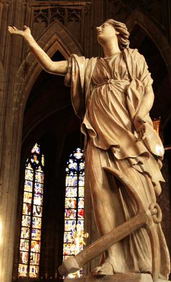 Jacques Du Broeucq 1505 - 1584
‘Hoop’, 1541 - 1545 
Albasten standbeeld van voormalig doksaal
St. Waltrudekerk collegiale kerk, Mons, België
J.-P. Grandmont 2010 commons.wikimedia