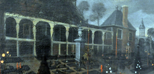 De begroeide galerij verbindt het huis met
de onmisbare tuinpavillion, of het spelhuis. Kalab 2013 De begroeide galerij verbindt het huis met
de onmisbare tuinpavillion, of het spelhuis. Kalab 2013