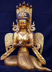 Naga Kanya, brons, 
Tibet, China, 
chineseantique.com