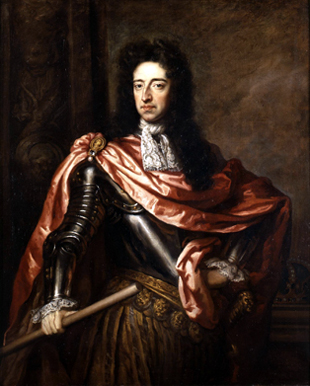 Sir Godfrey Kneller 1646 – 1723: 
portret Koning Willem III ca. 1680
Stadhouder-koning en soevereine prins van Oranje 
van het Huis Oranje-Nassau sinds geboorte, 1650 - 1702
Olie op doek 
historicalportraits.com
R. Redcoat 2009 commons.wikimedia